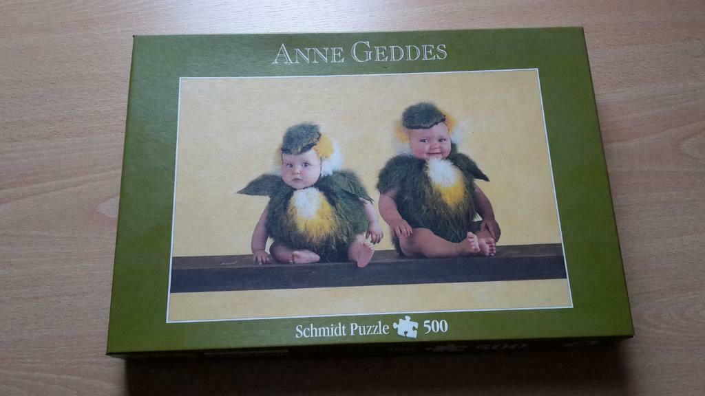 Anne Geddes : Les moineaux - 500 pièces, Hobby & Loisirs créatifs, Enlèvement ou Envoi, 500 à 1500 pièces, Comme neuf, Puzzle