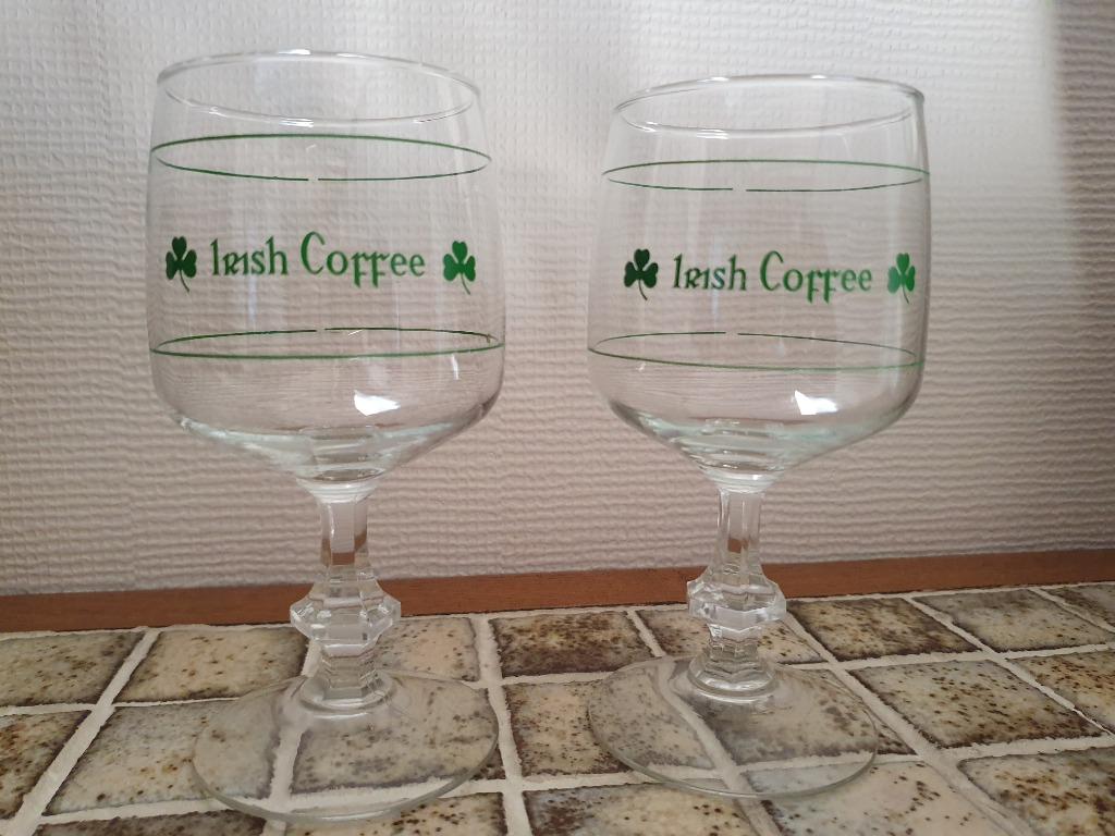 6 Irish coffee glazen, Verzamelen, Glas en Drinkglazen, Ophalen, Zo goed als nieuw, Overige typen