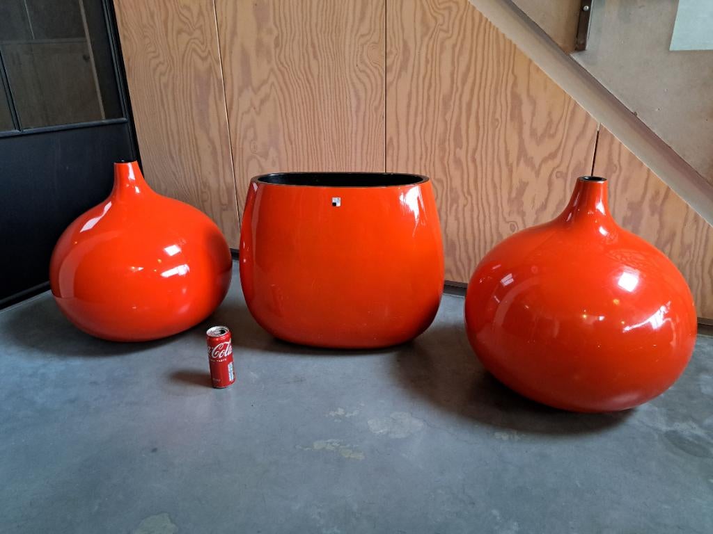 Vazen vintage, Huis en Inrichting, Ophalen, Kunststof, Gebruikt, 50 tot 75 cm