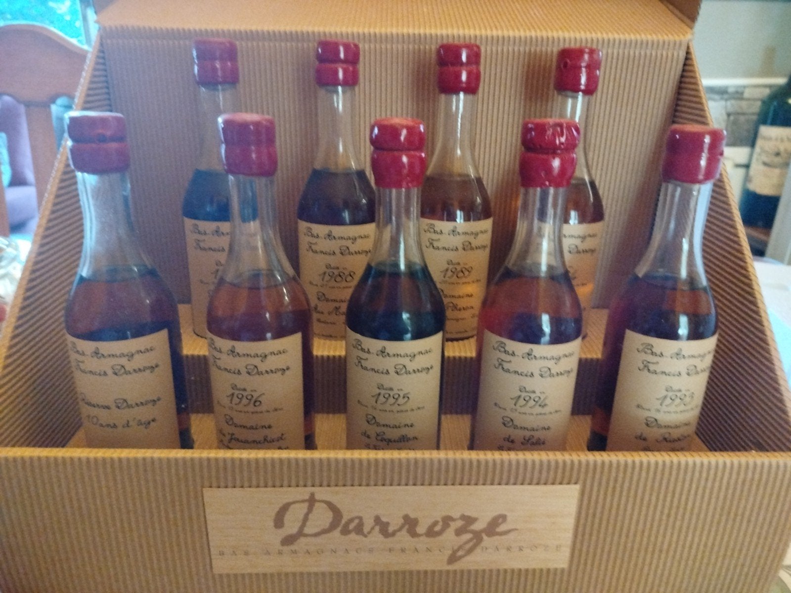 bas armagnac Francis darroze 9x20 cl, Collections, Enlèvement, Comme neuf