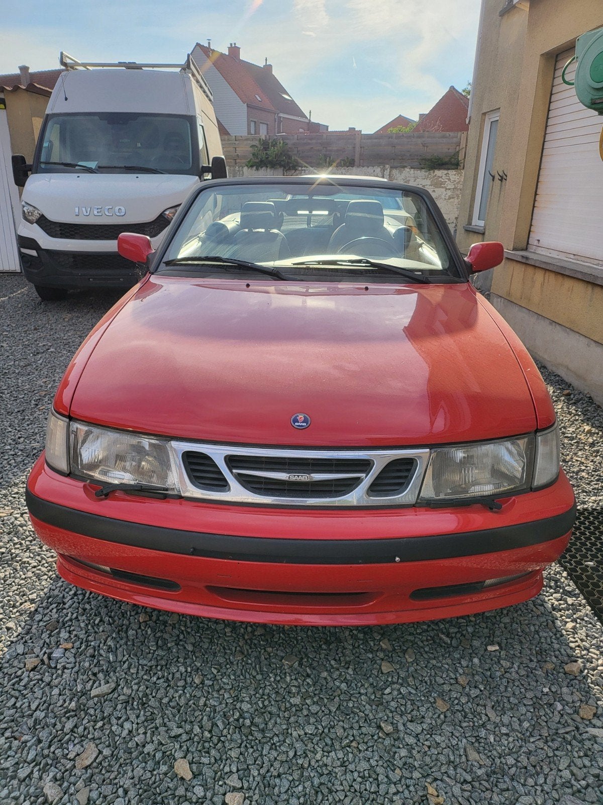 SAAB 9-3 SE Cabrio 2000 / 201952 km / Airco / Leder / 3900€, Auto's, 4 zetels, 4 cilinders, Leder, Bedrijf