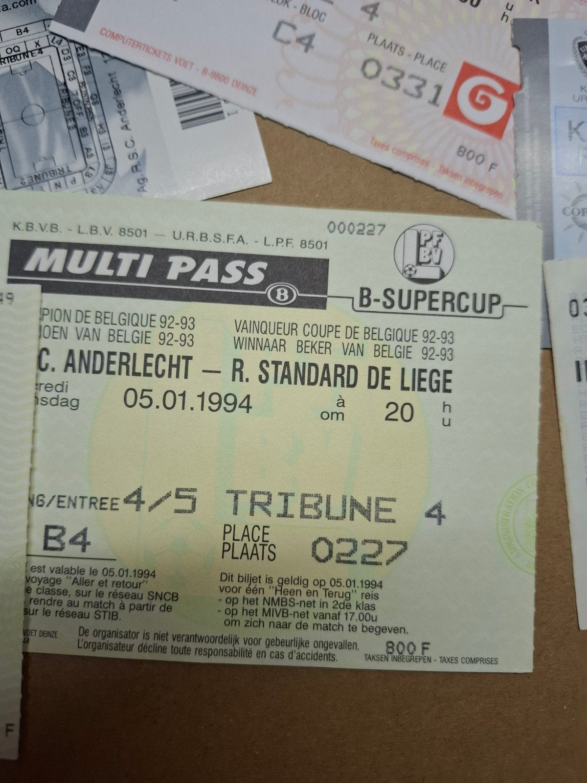 ticket de match de football rsca, Enlèvement ou Envoi