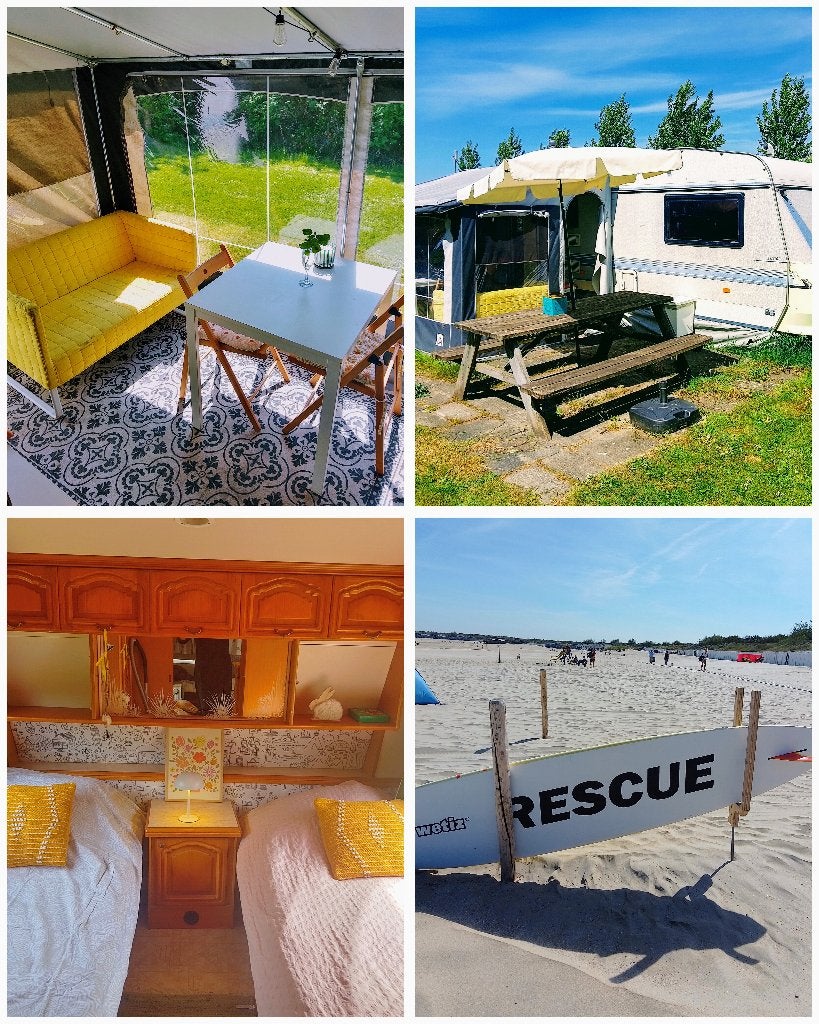 Grote gezinscaravan, Caravanes & Camping, Caravanes, Particulier, jusqu'à 6, 1500 - 2000 kg, Banquette en rond, Autres marques