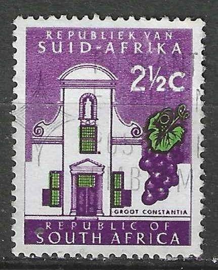 Zuid-Afrika 1964/1971 - Yvert 285A - Groot Constantia (ST), Postzegels en Munten, Postzegels | Afrika, Verzenden, Zuid-Afrika