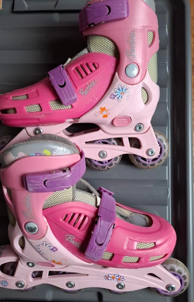Inline skates Barbie mt 30-33 aanpasbaar (rolschaatsen), Ophalen, Verstelbaar, Gebruikt, Kinderen