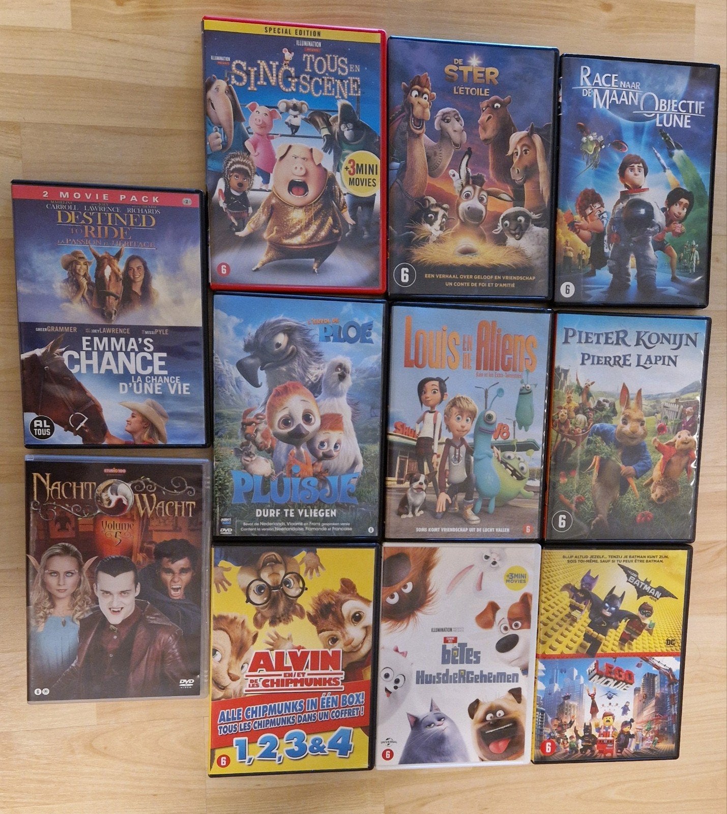 dvd's kinderfilms, Ophalen of Verzenden