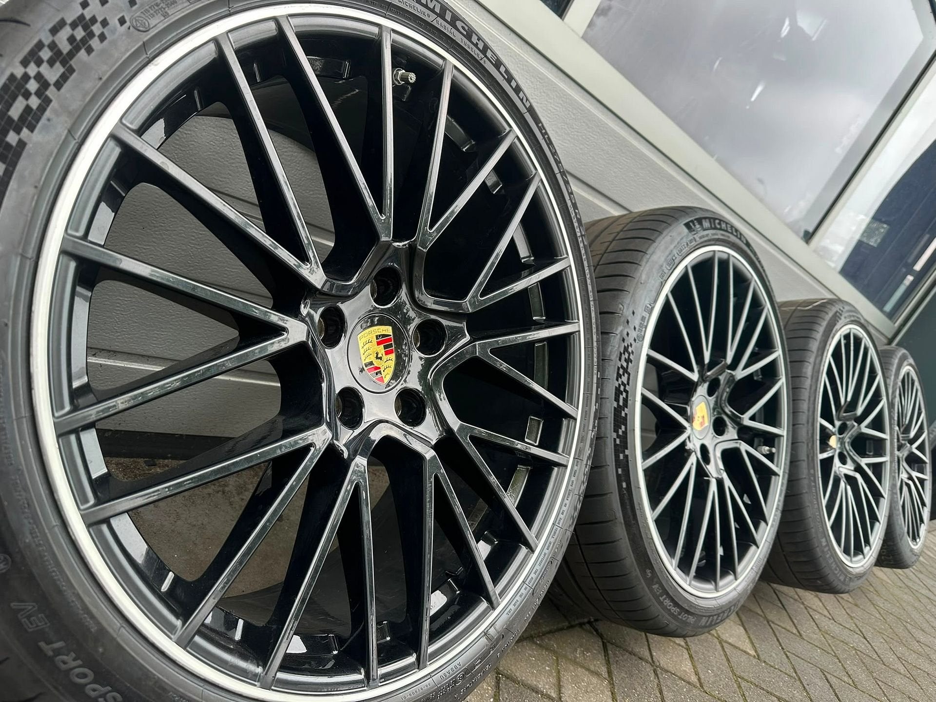22 “ Porsche Cayenne S E3 9Y E-Hybrid Turbo GTS Coupe velgen, Auto-onderdelen, Gebruikt, -, -, Banden en Velgen