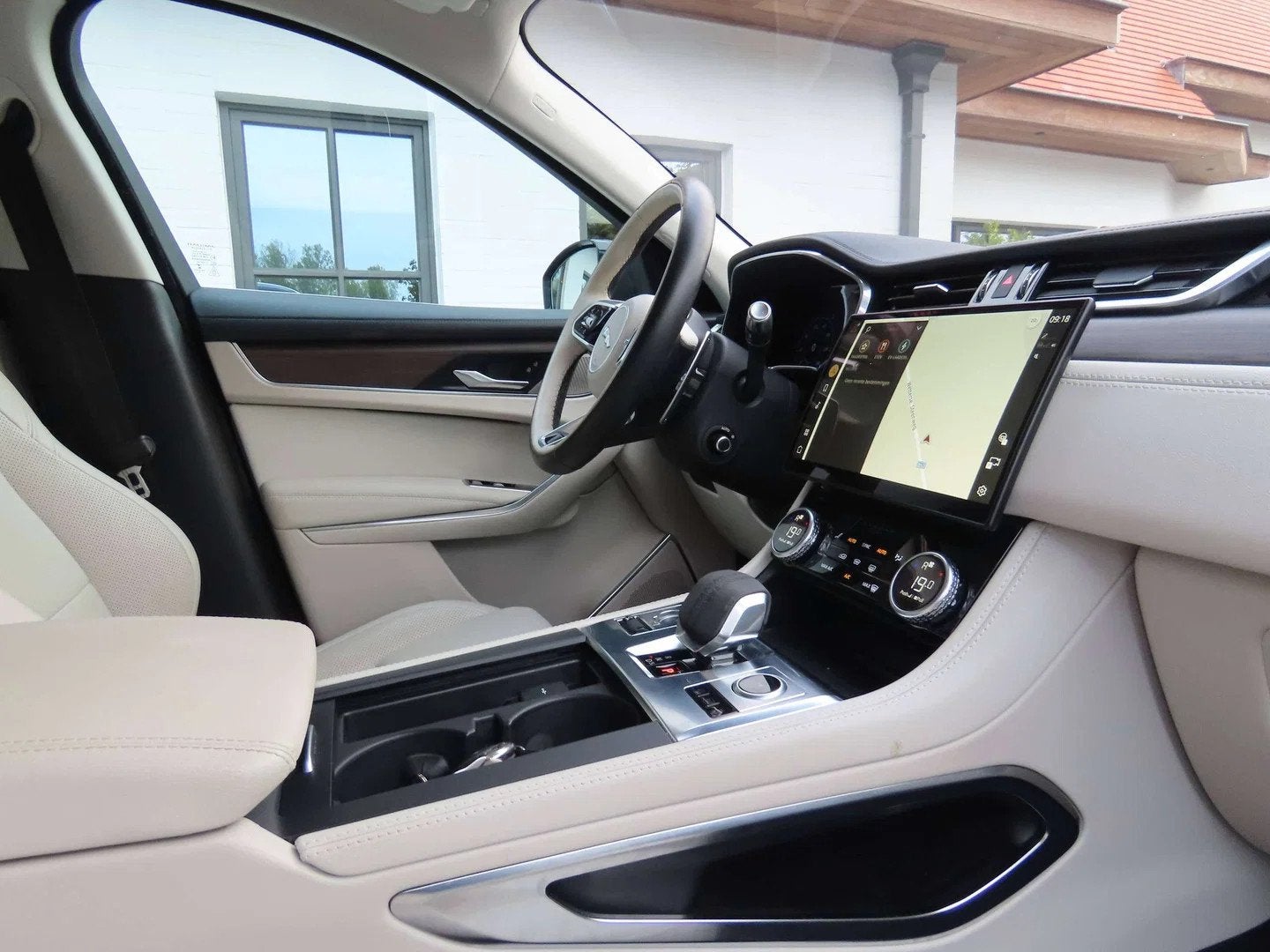 Jaguar F-Pace F-Pace PHEV 2.0 T AWD P400e R-Dynamic HSE R-Dy, Auto's, Gebruikt, Blauw, Leder, Bedrijf