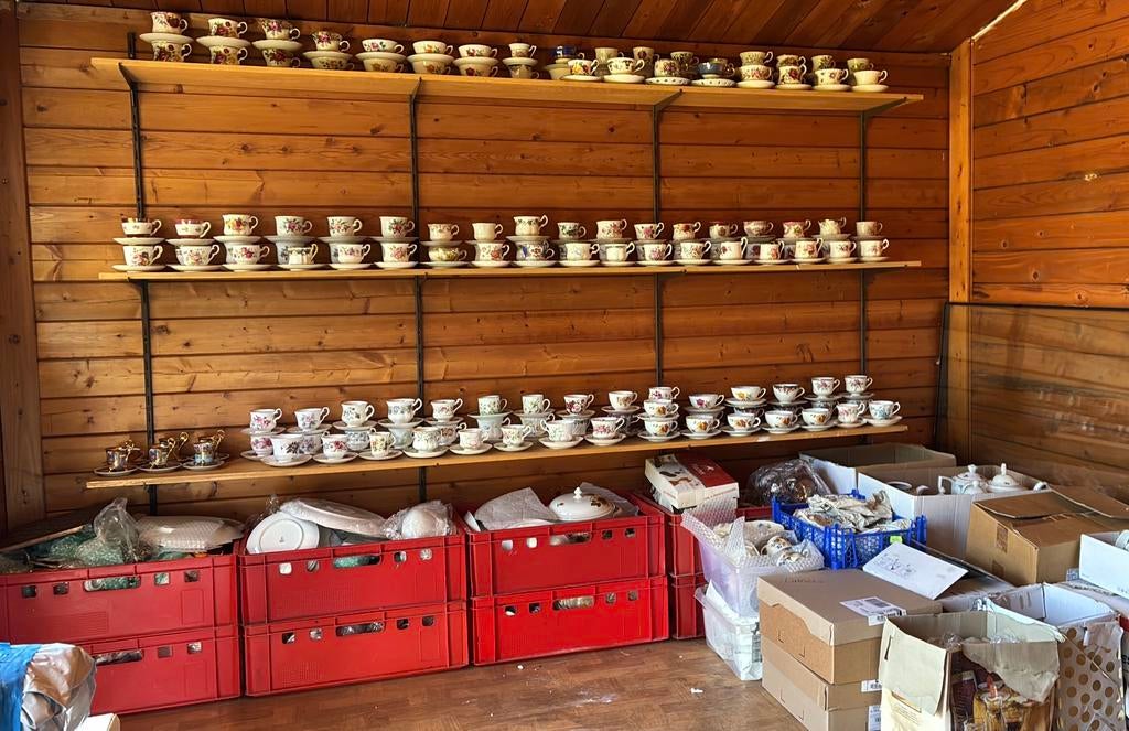 Vintage kopjes en schotels – grote collectie porselein, Ophalen of Verzenden