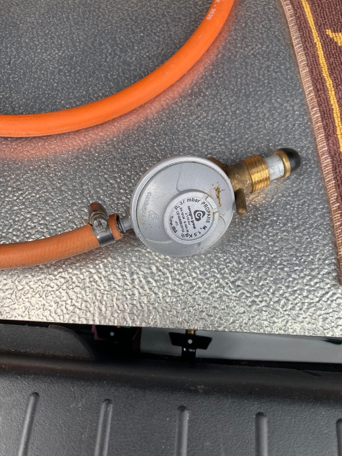 Nieuw tafelmodel gasvuur nooit gebruikt, Jardin & Terrasse, Barbecues à gaz, Enlèvement, Neuf