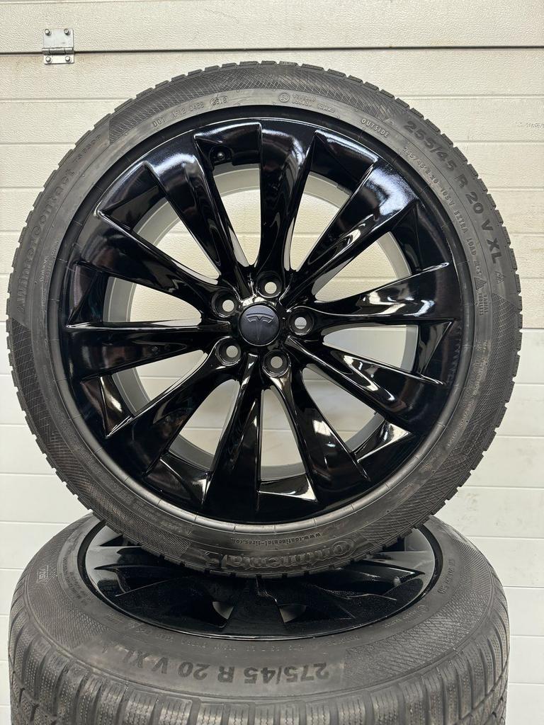 DEMO SET 20’’ TESLA MODEL X VELGEN WINTERBANDEN TURBINE BLAC, Auto-onderdelen, -, -, Banden en Velgen, Ophalen of Verzenden