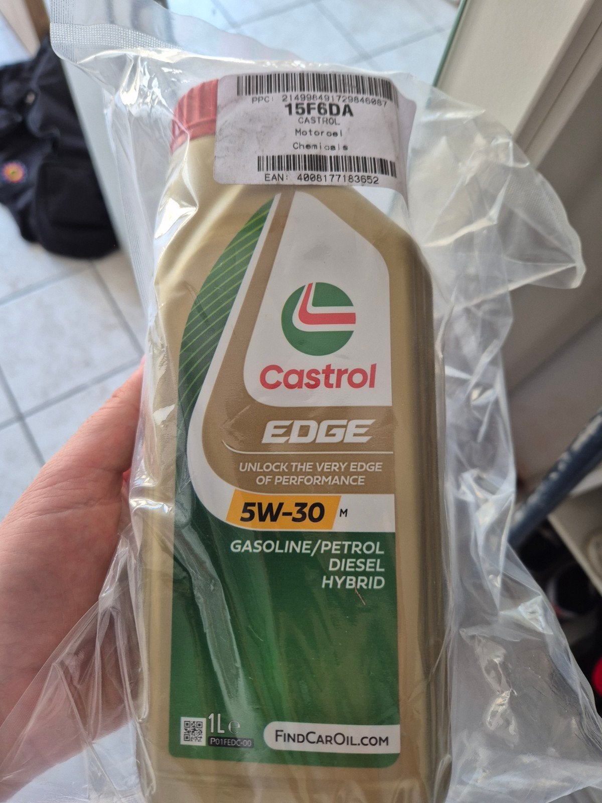 Castrol Edge 5W30 M / motorolie, Ophalen
