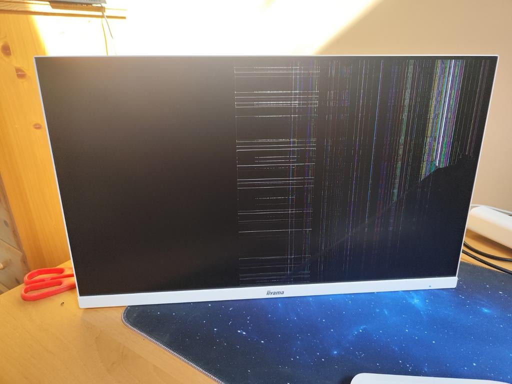 Écran IIyama 24" 165Hz FHD cassé, Gaming, Iiyama, IPS, Moins de 1 ms