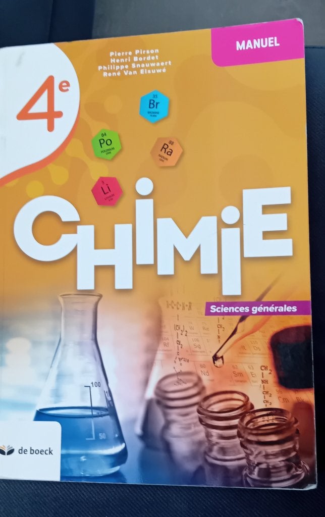 Manuel scolaire, Chimie, Enlèvement, Utilisé, Secondaire