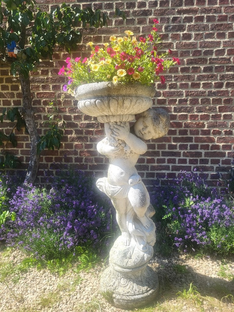 Prachtig oud groot tuinbeeld, Antiek en Kunst, Ophalen