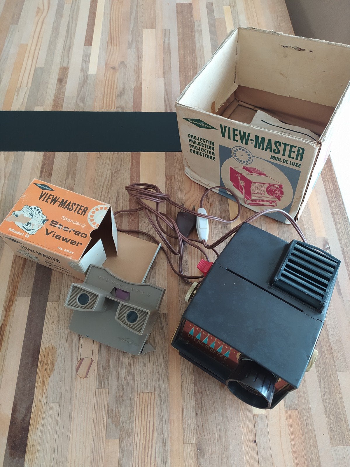 Viewmaster projecteur + visionneuse + lot de disques, Enlèvement, Utilisé