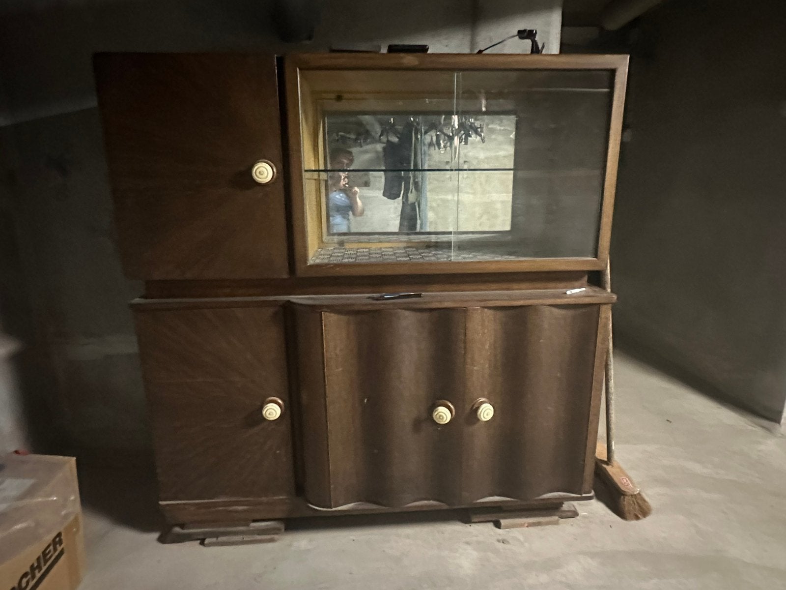 Retro kastje, Huis en Inrichting, Ophalen, Gebruikt, 100 tot 150 cm, Overige houtsoorten
