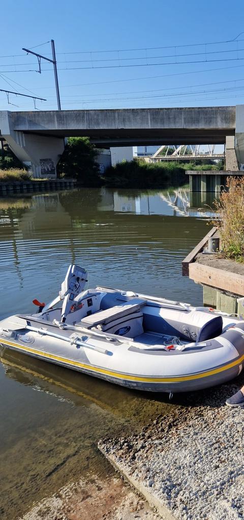 Boot met el. Motor, Enlèvement, Comme neuf, Aluminium