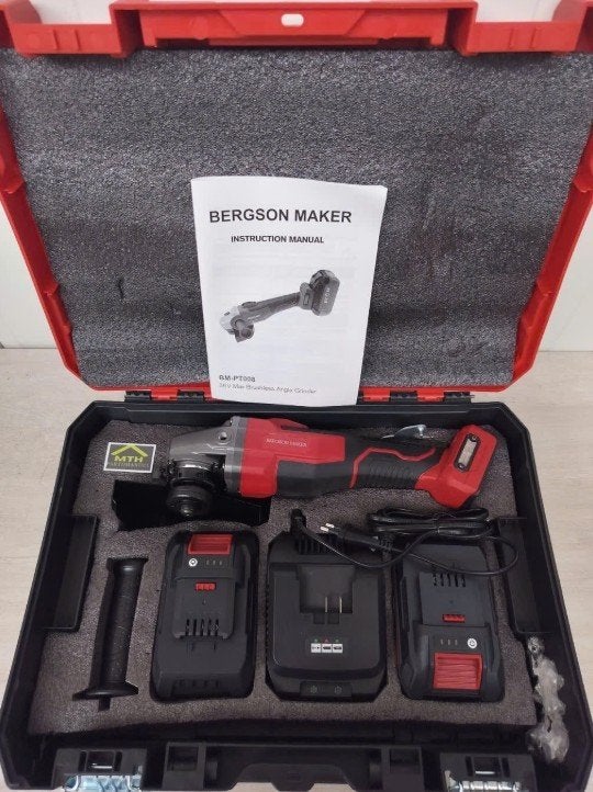 Bergson Maker accu haakse slijper 36V -8 A. Nieuw!!, Ophalen, Nieuw, Haakse handslijpmachine