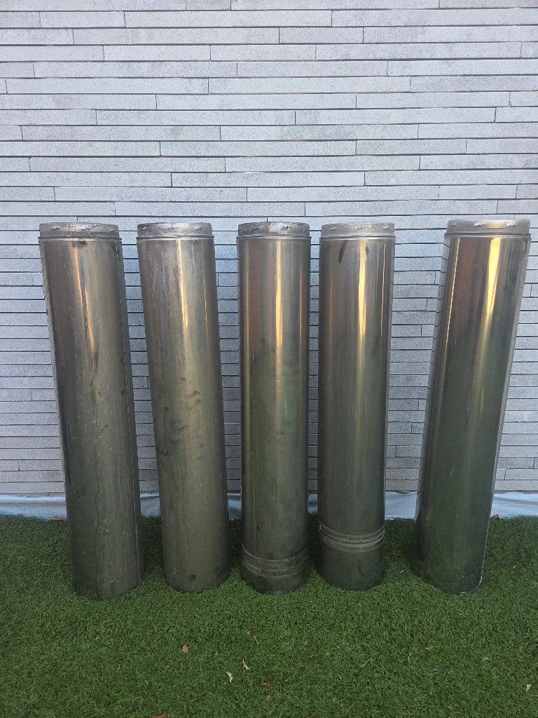 SPOTPRIJS Dubbelwandige kachelbuizen, Huis en Inrichting, Kachels, Houtkachel, Ophalen of Verzenden, Zo goed als nieuw, Hangend