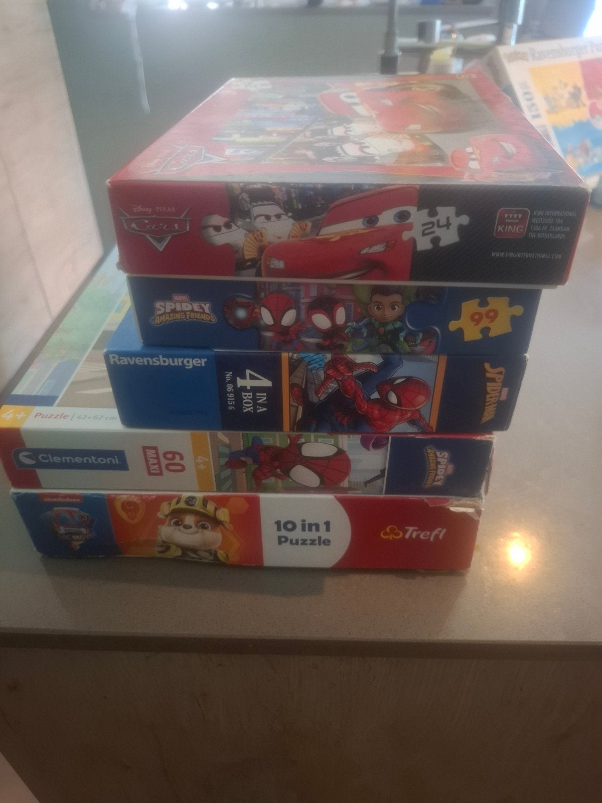 puzzels voor kindje tot 6j, Gebruikt, Van hout, 4 tot 6 jaar, Meer dan 50 stukjes