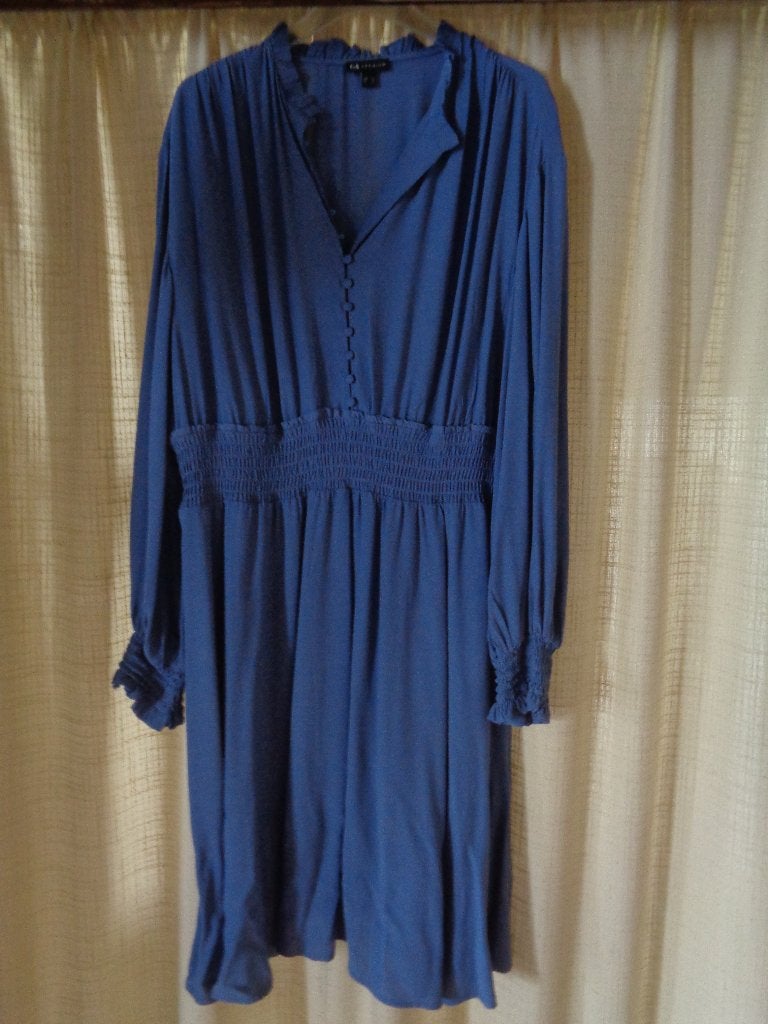 Blauw kleedje maat 46 C&A met rokvoering, Kleding | Dames, Blauw, Maat 46/48 (XL) of groter, Nieuw, Knielengte