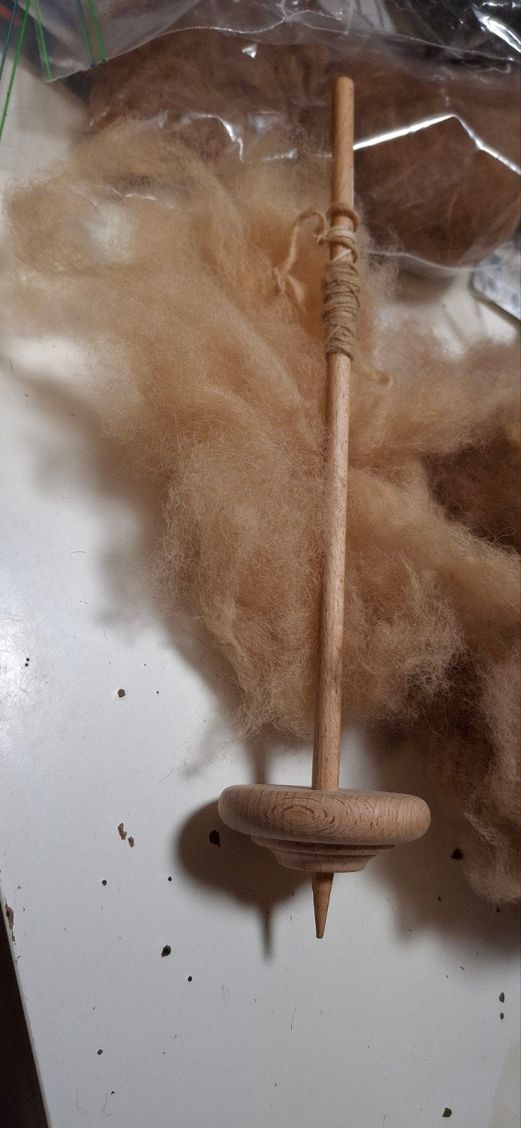 spintol met stukje schapenvacht, Ophalen of Verzenden, Zo goed als nieuw, Overige typen