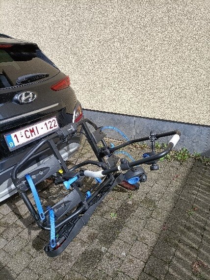 Fietsendrager Hapro, Ophalen, Zo goed als nieuw, 2 fietsen, Trekhaakdrager