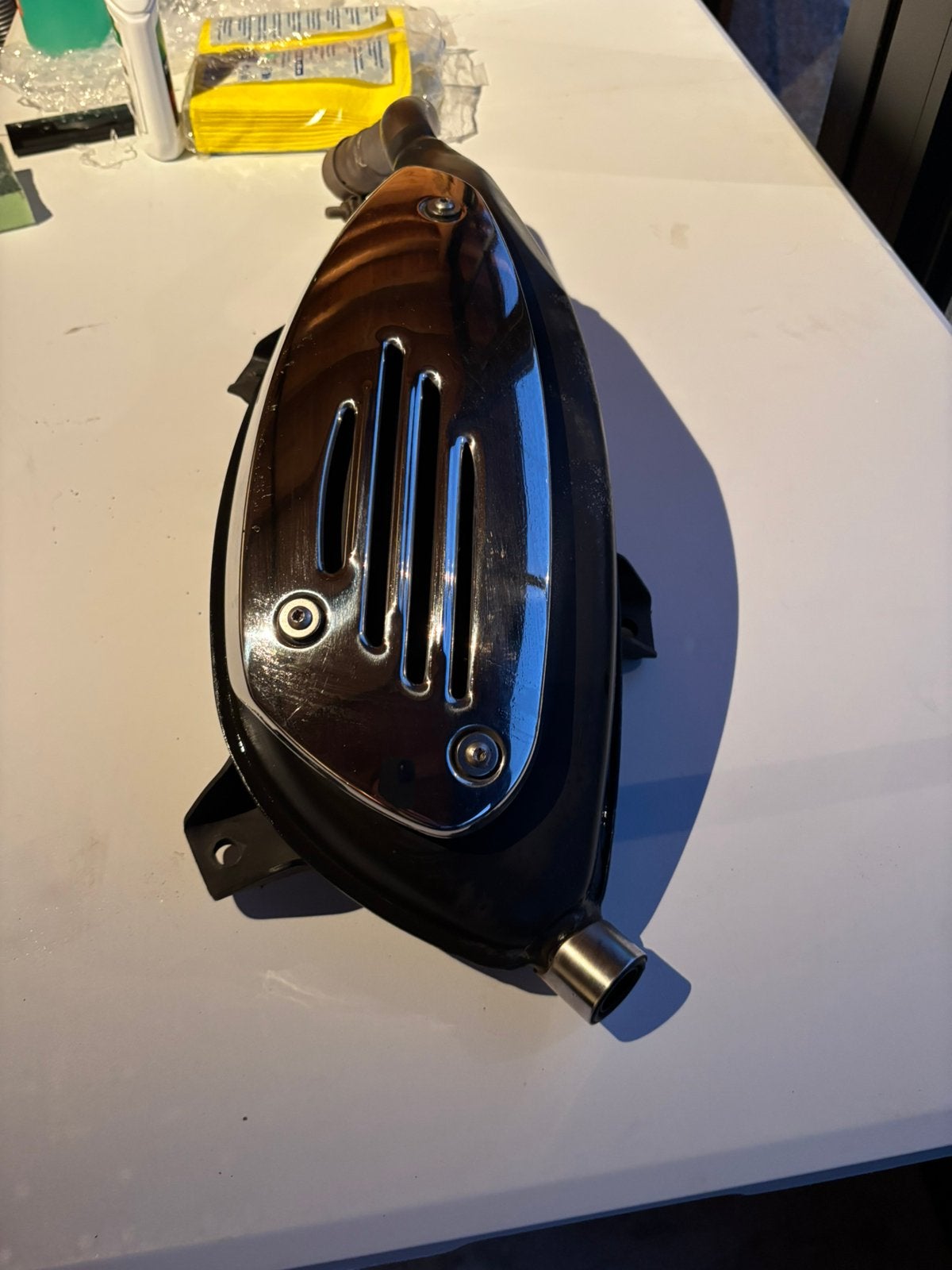 Vespa uitlaat GTS super sport met bocht, Ophalen, Gebruikt, Uitlaat, Vespa