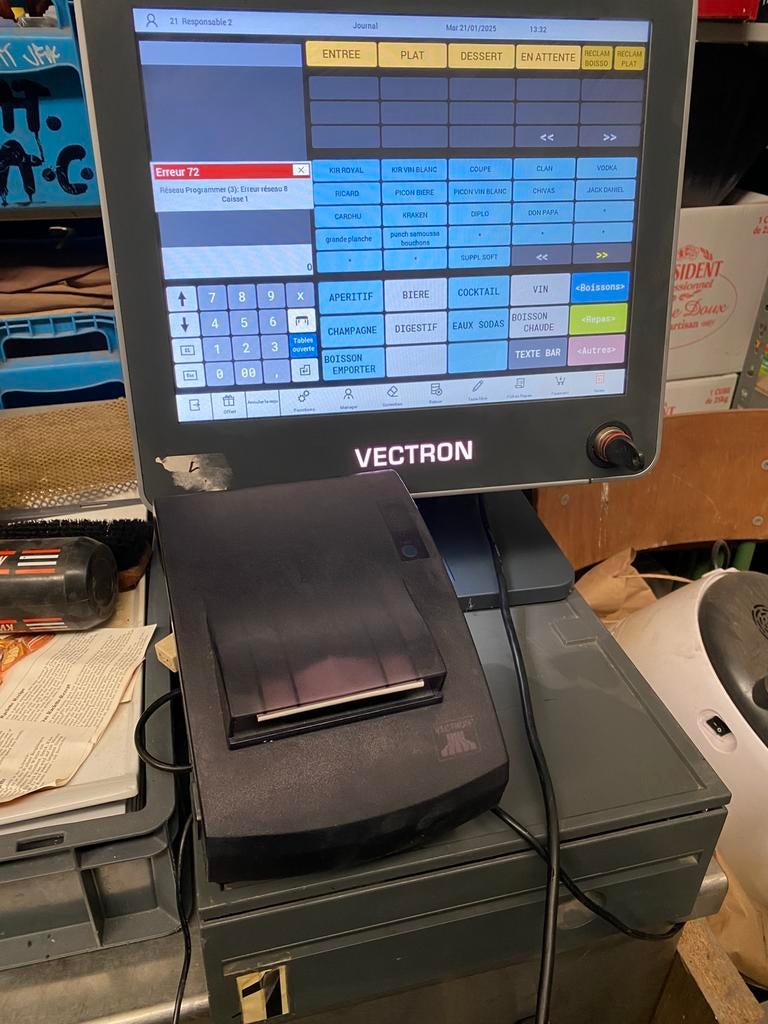 Caisse enregistreuse pour restaurant ect.. VECTRON POS15, Ophalen