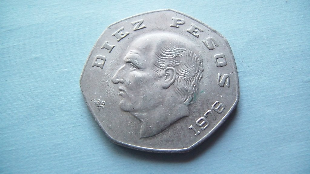 mexique 10 pesos 1976, Enlèvement