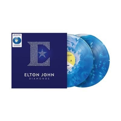 Elton John Diamonds Vinyle Bleu et Blanc Marbré Neuf Scellé, CD & DVD, 12 pouces, Enlèvement ou Envoi, Pop, Pochette gatefold