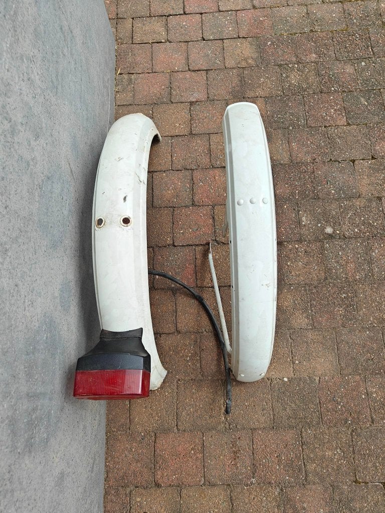 Set originele spatborden honda camino, Fietsen en Brommers, Brommeronderdelen | Algemeen, Ophalen, Gebruikt, Overige typen, Honda Camino