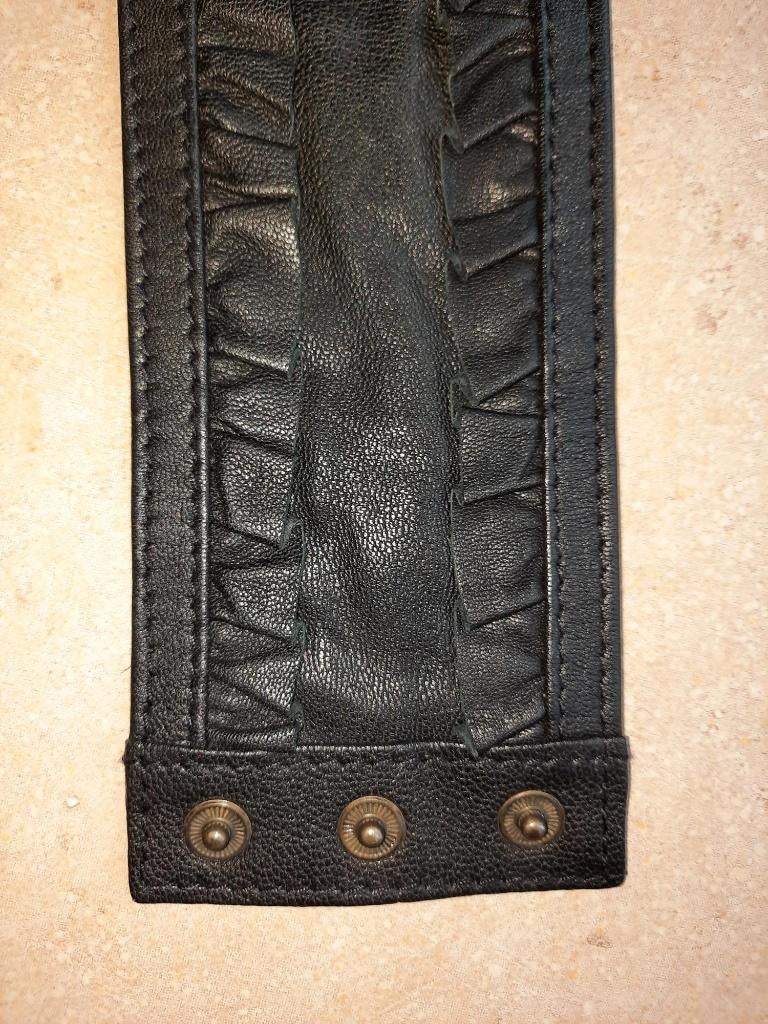 riem dames zwart leder merk PIECES sexy medium, Kleding | Dames, Verzenden, Zwart