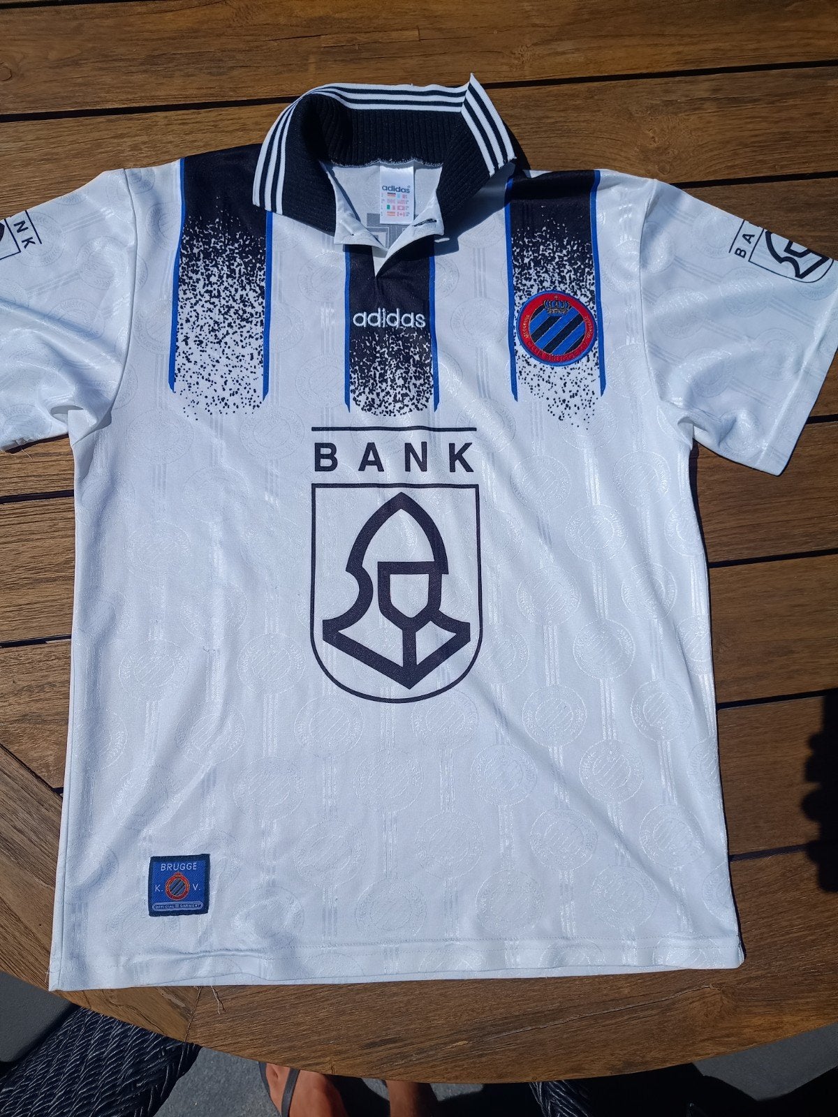 Club Brugge Adidas Vintage Uitshirt 1997/98, Taille M, Enlèvement ou Envoi, Maillot