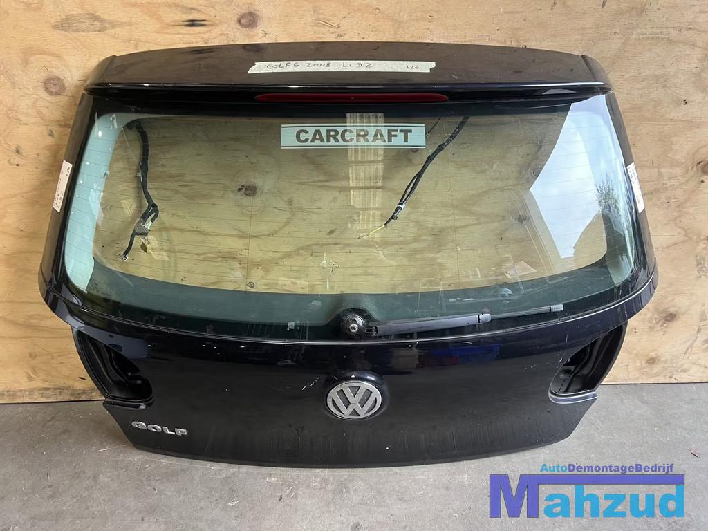 VW GOLF 5 Zwart LC9Z Achterklep 2003-2009, Auto-onderdelen, Carrosserie, Deur, Volkswagen, Achter, Gebruikt