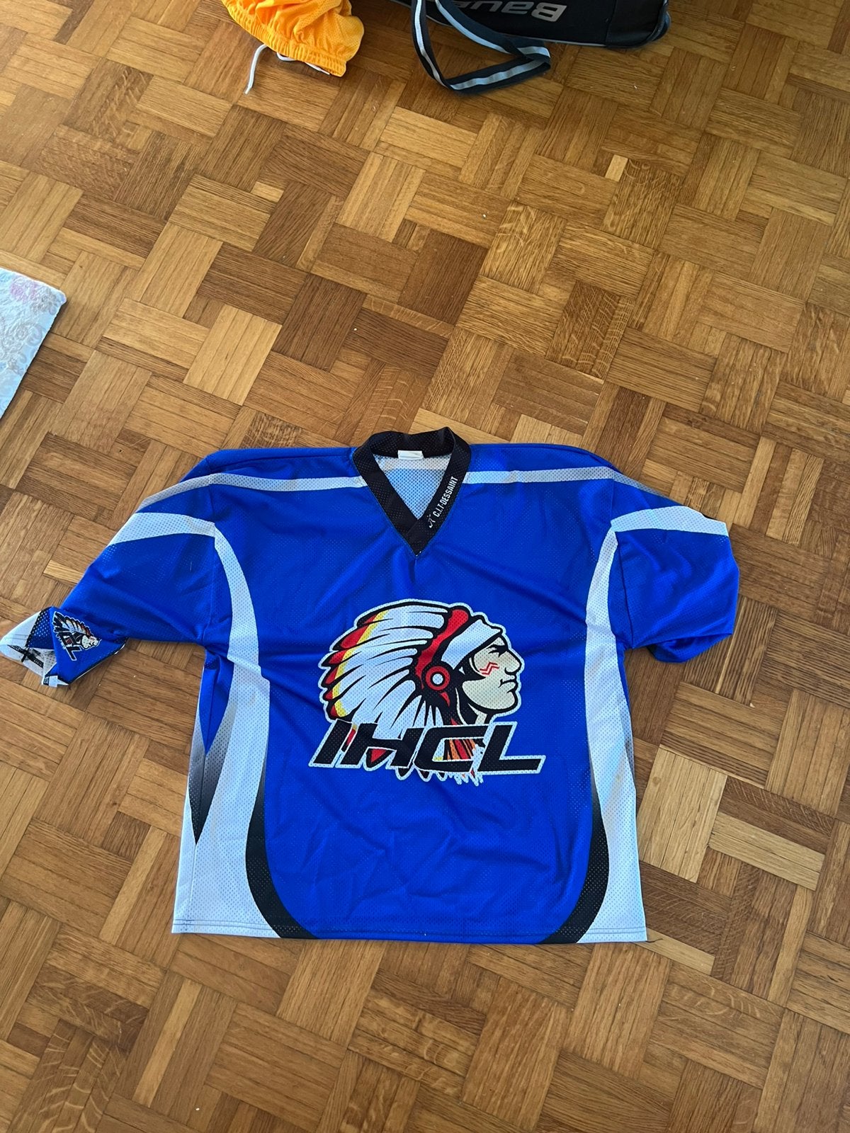 Blauw ijshockey tshirt S, Ophalen, Zo goed als nieuw