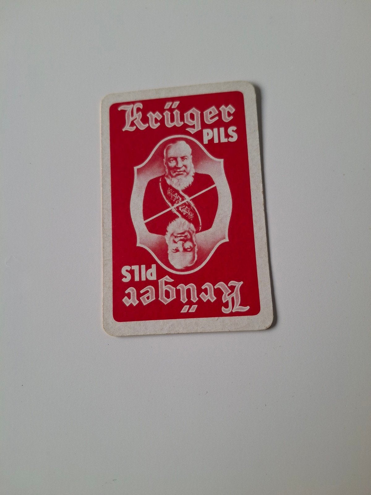 oude speelkaart kruger pils, Verzamelen, Ophalen of Verzenden