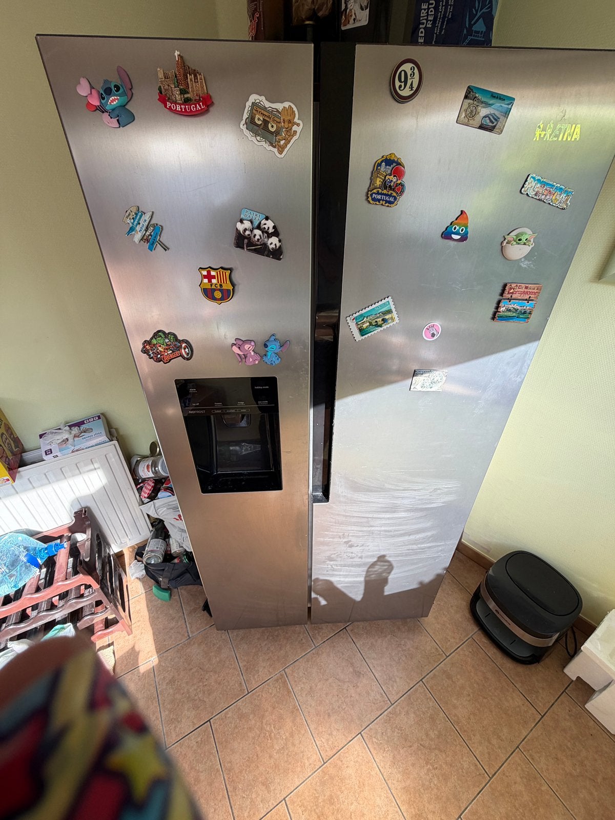 Frigo américain a vendre en l’état, Ophalen, Gebruikt, Met aparte vriezer