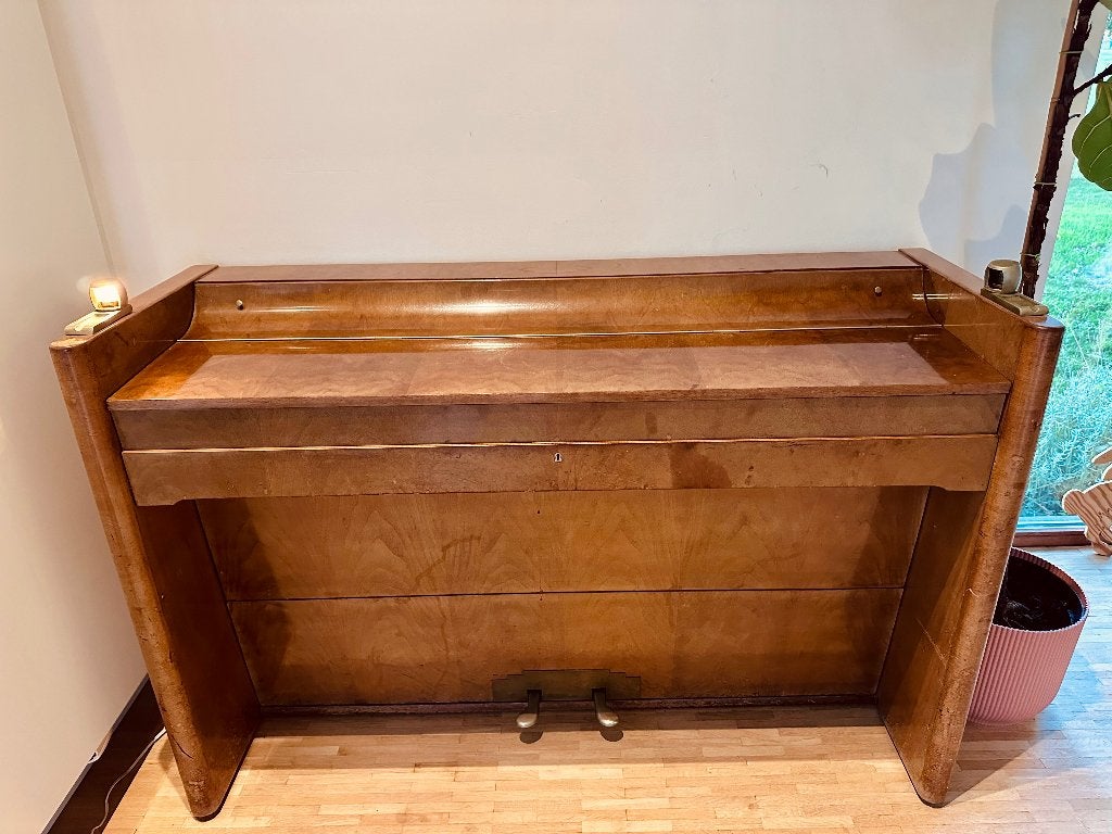 Piano Minstrelle Gunther Brussel, Muziek en Instrumenten, Ophalen, Gebruikt, Bruin, Piano