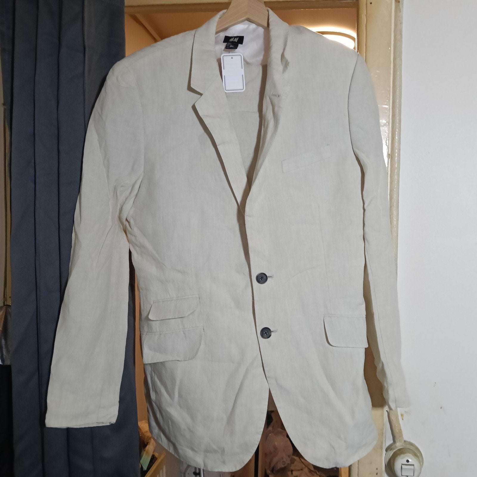 costumes lin beige taille 52, Enlèvement, Beige