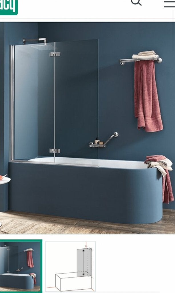 Inda SIM Ecran de baignoire - 2 parois, Enlèvement, Neuf
