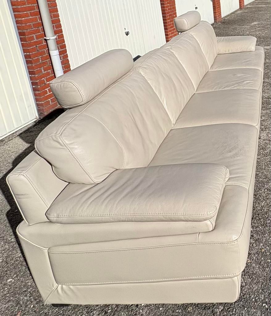 Cuir 4 places beige | livraison possible, Enlèvement, Utilisé, Cuir