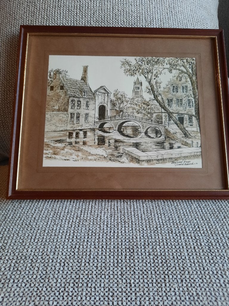 Tekening van Brugge, Ophalen, Tekening