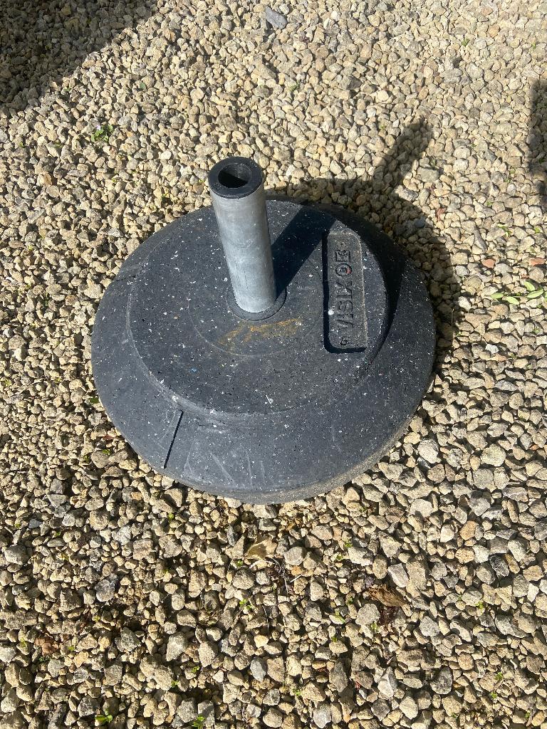 Parasolvoet, Ophalen, Parasolvoet