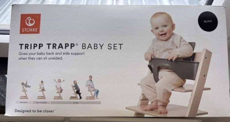 De Stokke Tripp Trapp Babyset, Kinderen en Baby's, Kinderstoelen, Ophalen of Verzenden, Zo goed als nieuw, Overige typen, Aanschuifbaar