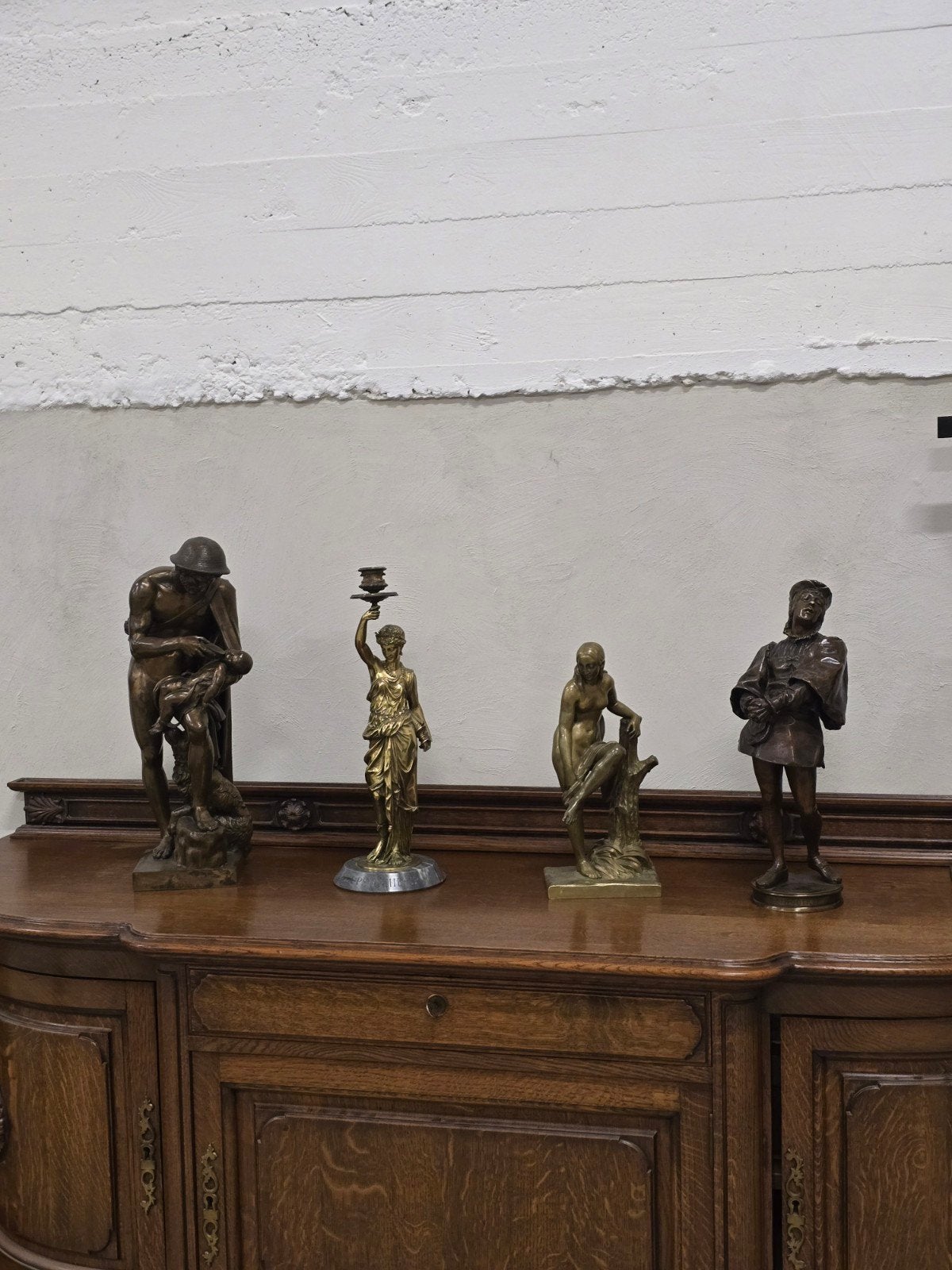 statues anciennes en bronze, XIXe siècle, Antiquités & Art, Enlèvement, Bronze