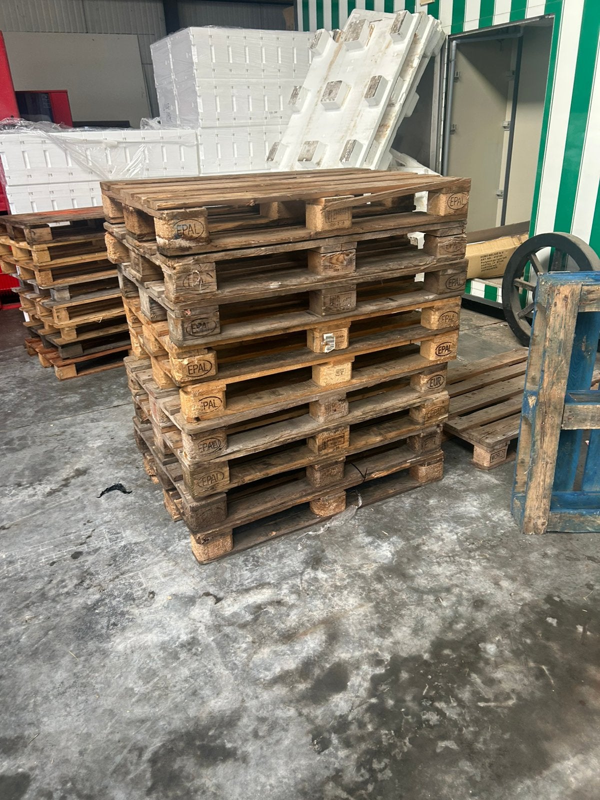 Euro/EPAL paletten, Doe-het-zelf en Bouw, Ophalen, Gebruikt, Pallet