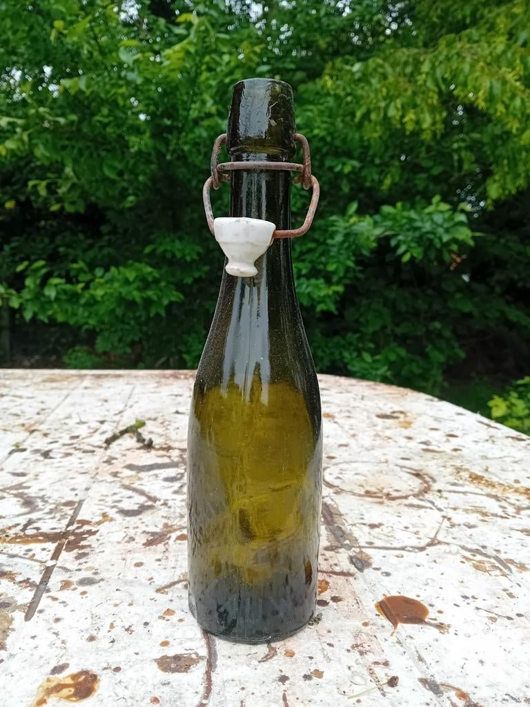 Oude vintage bierfles Buyssens Lauwe, Ophalen of Verzenden