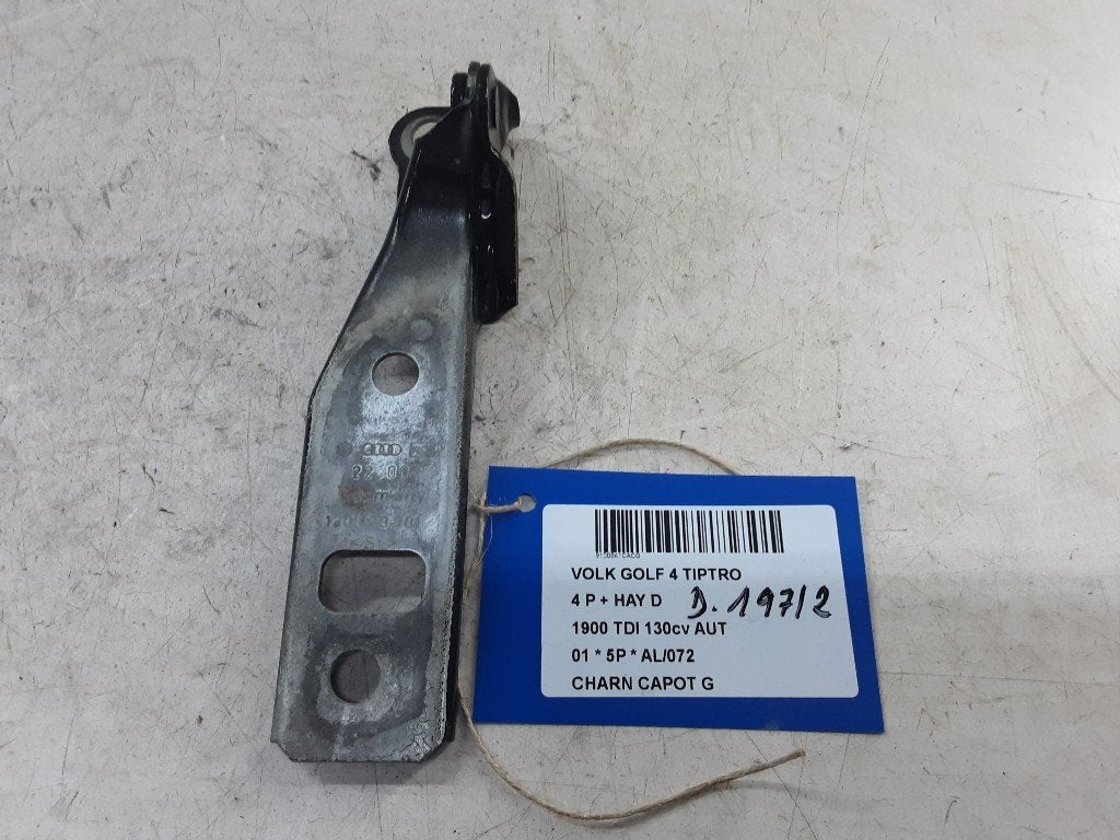 CHARNIERE DE CAPOT GAUCHE Volkswagen Golf IV (1J1), Volkswagen, Mevr. I. Hauben, Utilisé, Rue de l'Espoir 34 34
4030  GRIVEGNÉE, BE